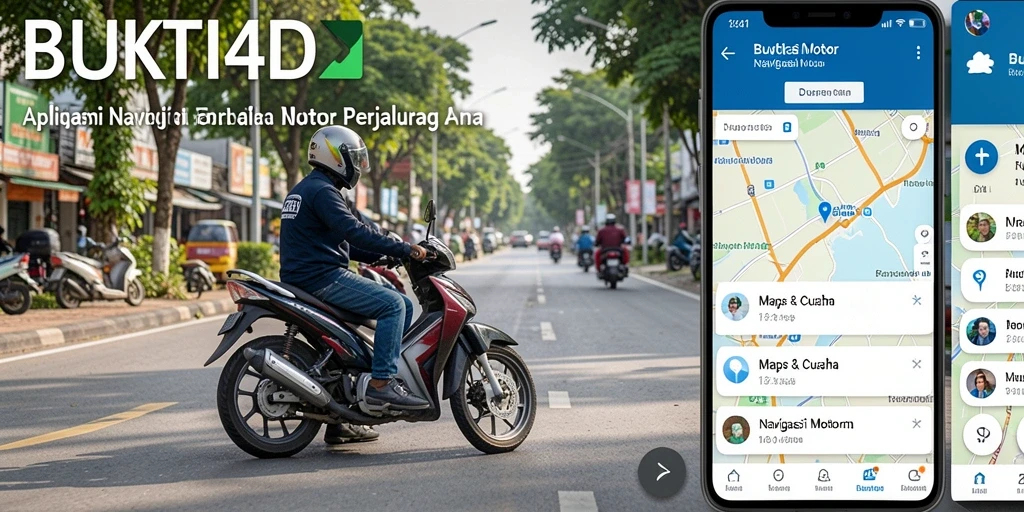 Antarmuka BUKTI4D menampilkan fitur Navigasi Motor yang mudah digunakan.