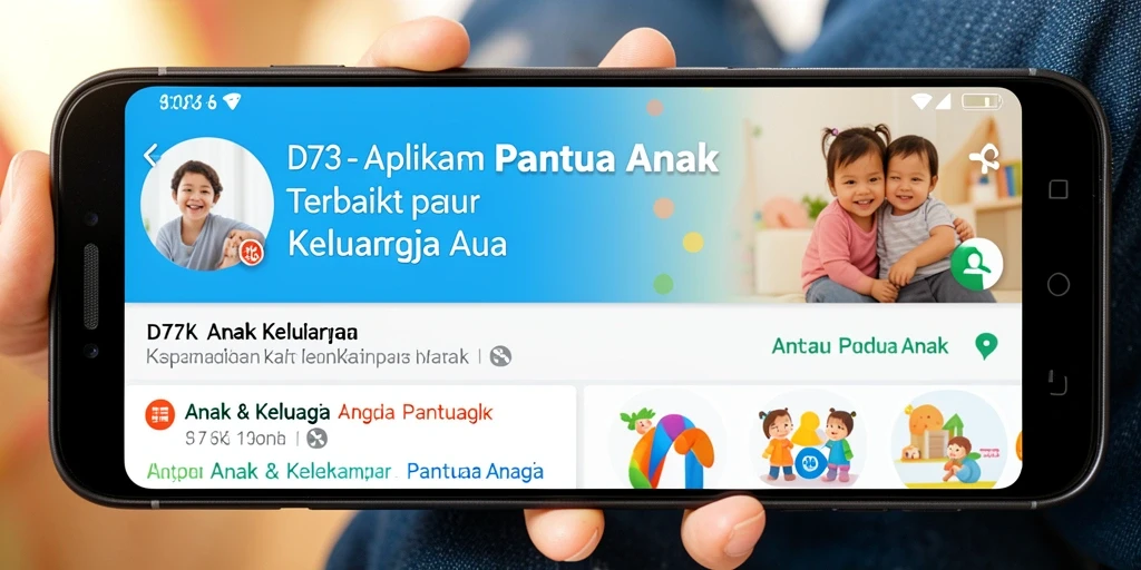 Antarmuka D73 yang user-friendly untuk pantau anak