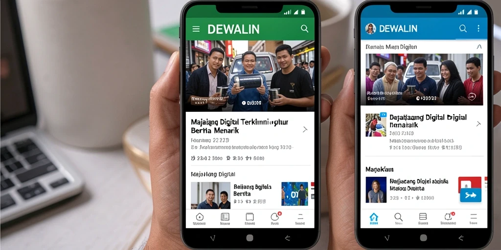 Tampilan antarmuka DEWALIN yang modern dan menarik.