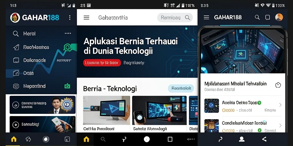 Tampilan antarmuka GAHAR188 yang modern dan fungsional.
