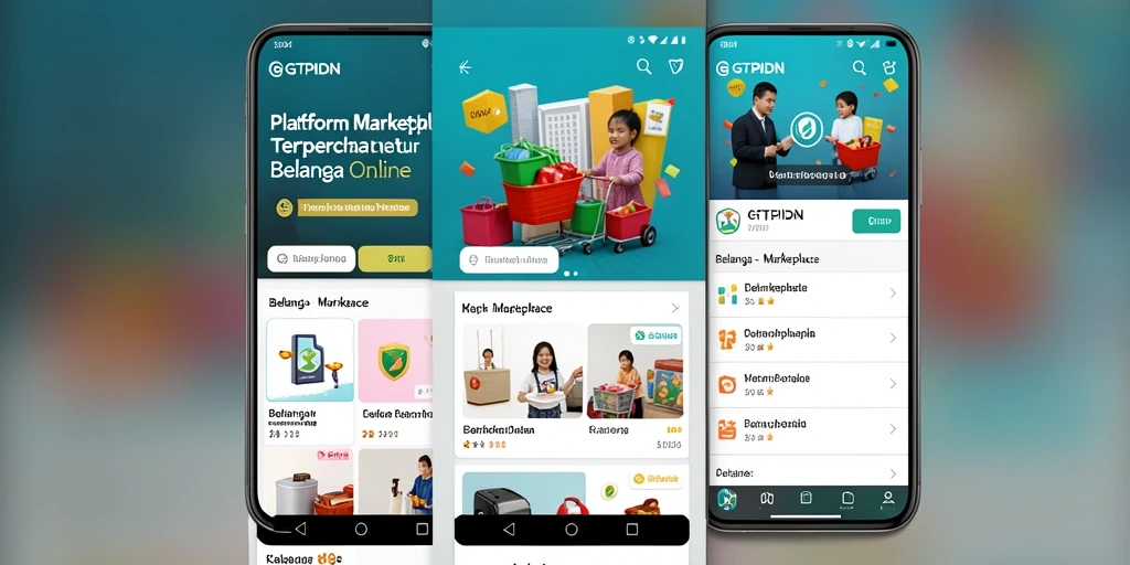 Tampilan antarmuka GTPIDN yang user-friendly untuk berbelanja online.