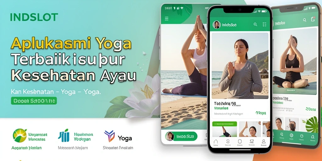 Antarmuka aplikasi INDSLOT yang intuitif dan menarik untuk sesi Yoga.