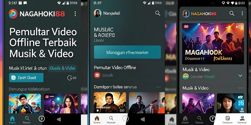 Antarmuka NAGAHOKI88 saat memutar video offline dengan mudah.