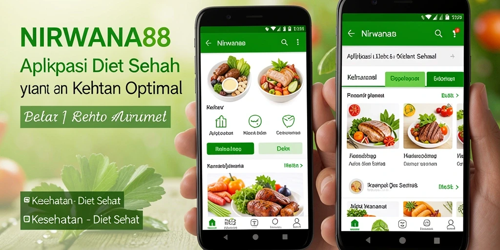 Tampilan aplikasi NIRWANA88 yang menarik dengan fitur Diet Sehat.