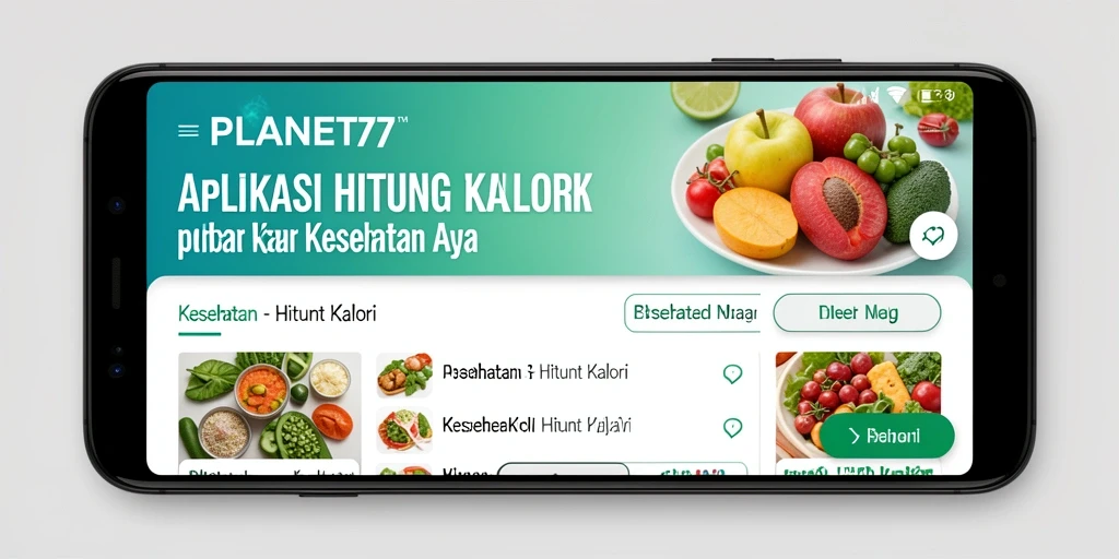 Tampilan antarmuka pengguna aplikasi Hitung Kalori yang mudah digunakan.
